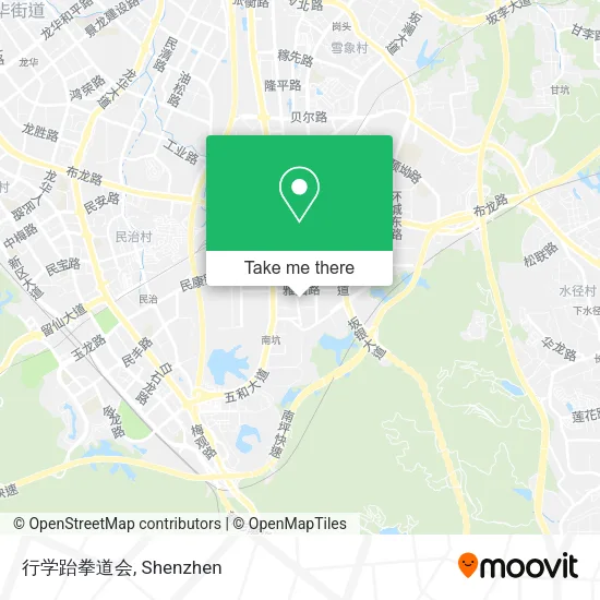行学跆拳道会 map