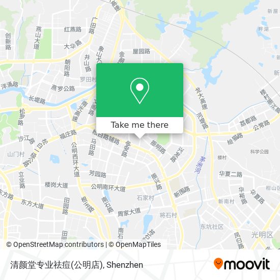 清颜堂专业祛痘(公明店) map