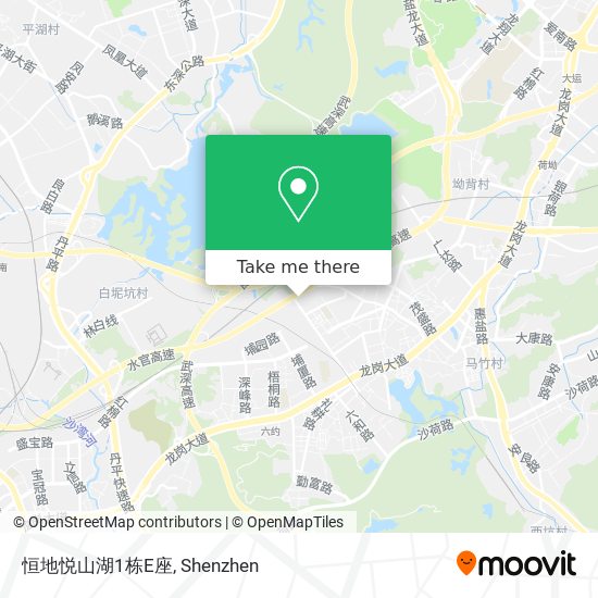 恒地悦山湖1栋E座 map