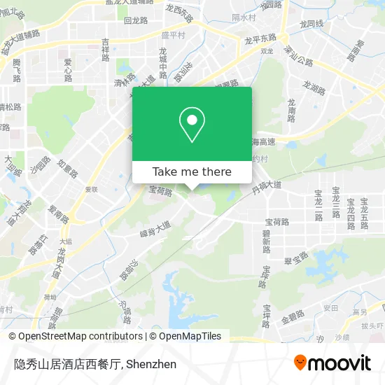 隐秀山居酒店西餐厅 map
