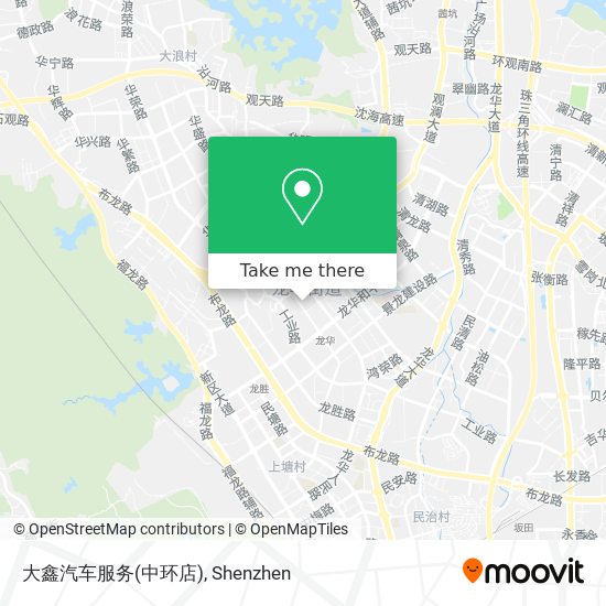 大鑫汽车服务(中环店) map