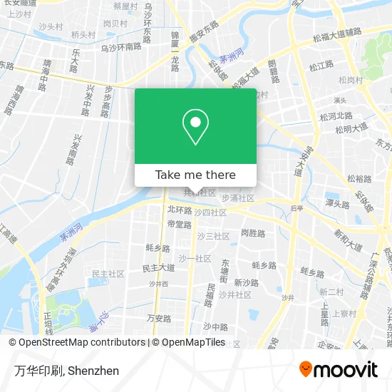 万华印刷 map