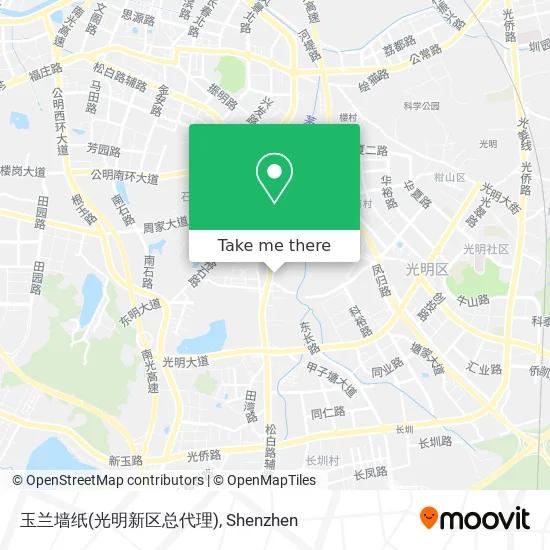 玉兰墙纸(光明新区总代理) map