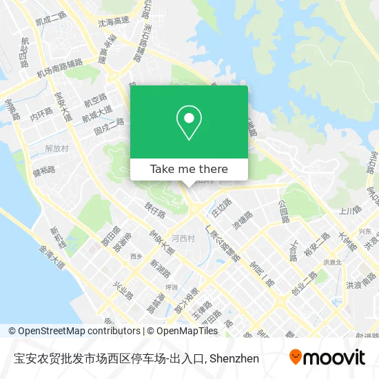 宝安农贸批发市场西区停车场-出入口 map