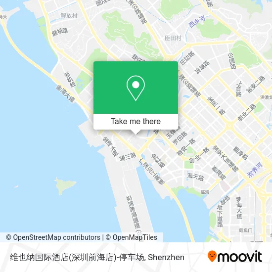 维也纳国际酒店(深圳前海店)-停车场 map