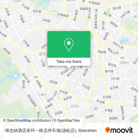 维也纳酒店东环一路店停车场(油松店) map