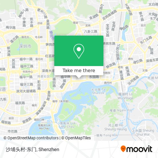沙埔头村-东门 map