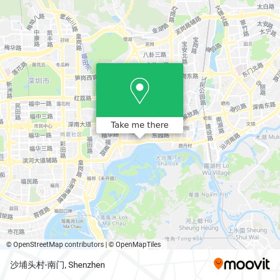 沙埔头村-南门 map