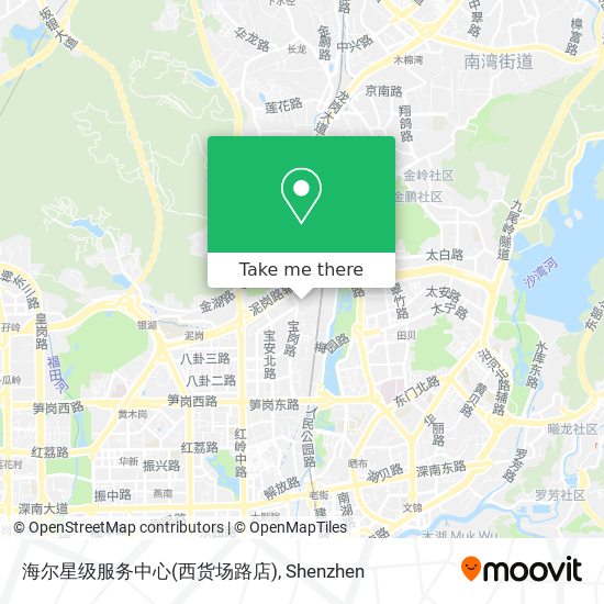 海尔星级服务中心(西货场路店) map