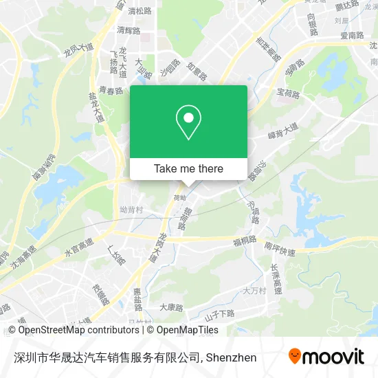 深圳市华晟达汽车销售服务有限公司 map