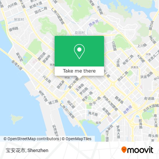 宝安花市 map