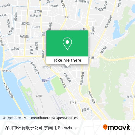 深圳市怀德股份公司-东南门 map