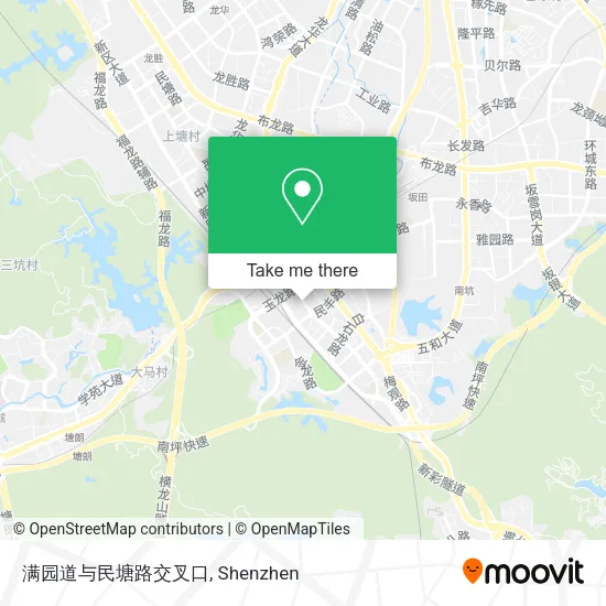 满园道与民塘路交叉口 map