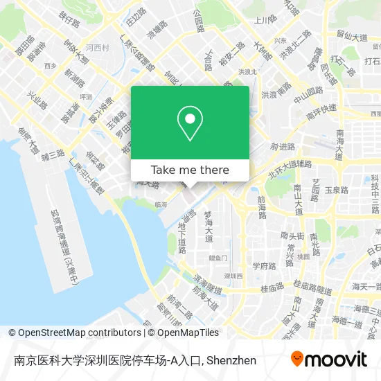 南京医科大学深圳医院停车场-A入口 map