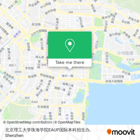 北京理工大学珠海学院EAUP国际本科招生办 map