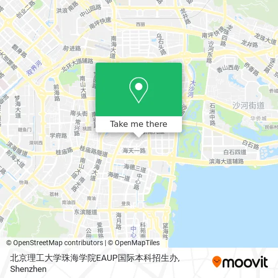 北京理工大学珠海学院EAUP国际本科招生办 map