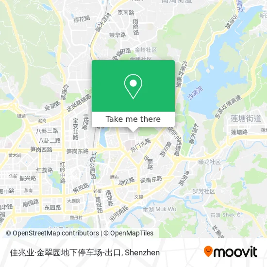 佳兆业·金翠园地下停车场-出口 map