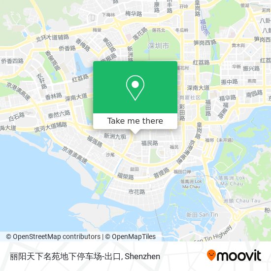 丽阳天下名苑地下停车场-出口 map