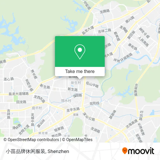 小苗品牌休闲服装 map