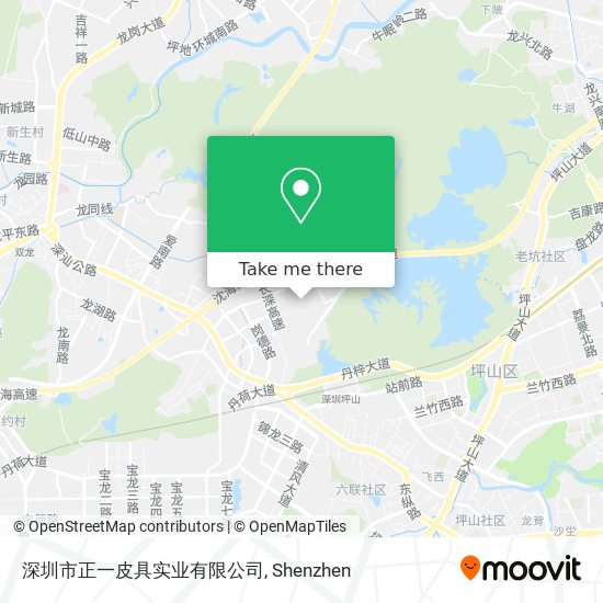 深圳市正一皮具实业有限公司 map
