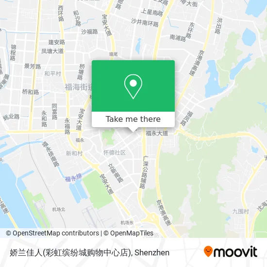 娇兰佳人(彩虹缤纷城购物中心店) map