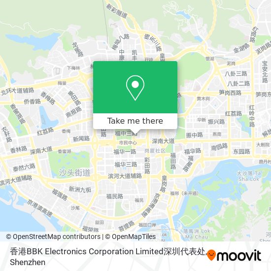 香港BBK Electronics Corporation Limited深圳代表处 map