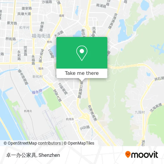 卓一办公家具 map