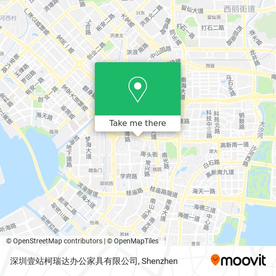 深圳壹站柯瑞达办公家具有限公司 map