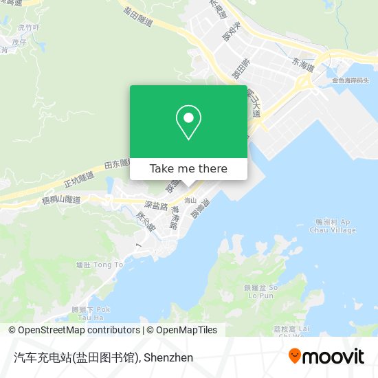 汽车充电站(盐田图书馆) map