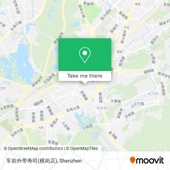 车前外带寿司(横岗店) map