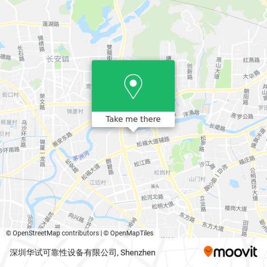深圳华试可靠性设备有限公司 map