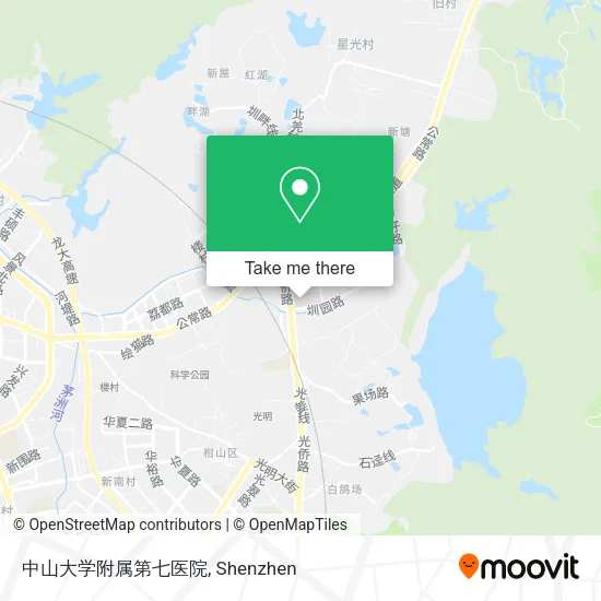 中山大学附属第七医院 map