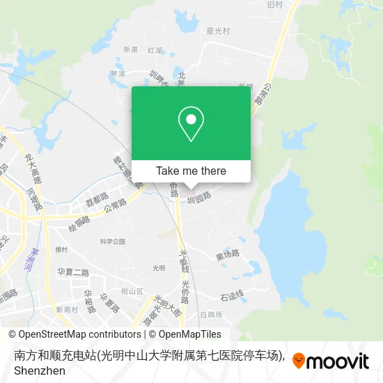 南方和顺充电站(光明中山大学附属第七医院停车场) map