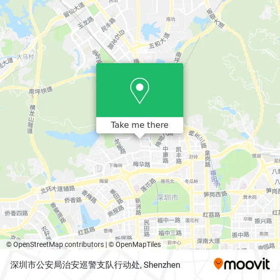 深圳市公安局治安巡警支队行动处 map