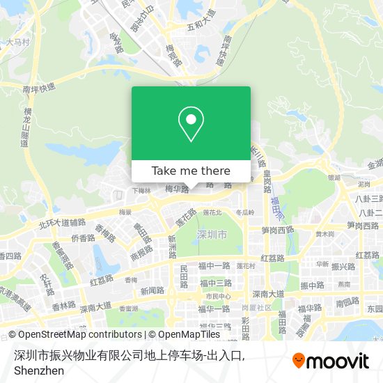 深圳市振兴物业有限公司地上停车场-出入口 map