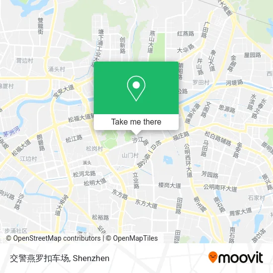 交警燕罗扣车场 map
