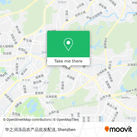 华之润冻品农产品批发配送 map
