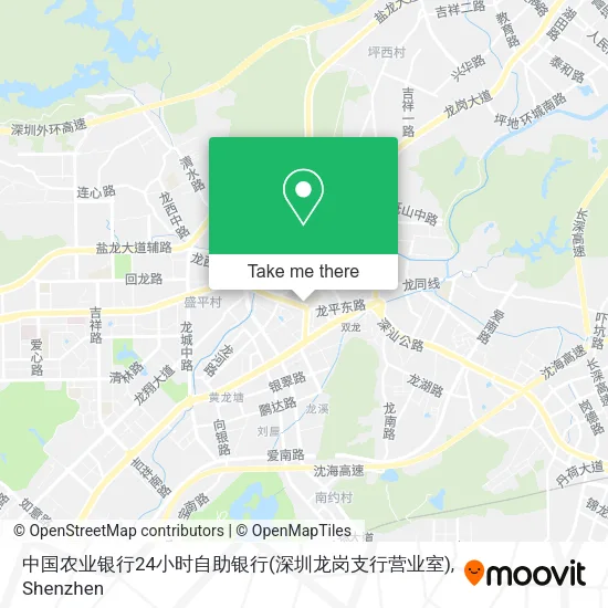 中国农业银行24小时自助银行(深圳龙岗支行营业室) map