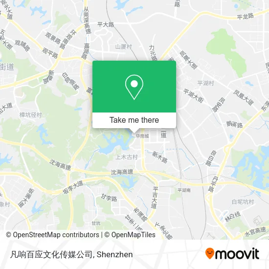 凡响百应文化传媒公司 map