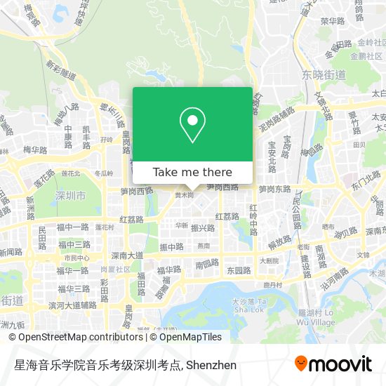 星海音乐学院音乐考级深圳考点 map
