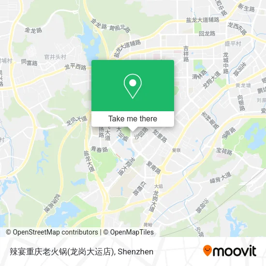 辣宴重庆老火锅(龙岗大运店) map
