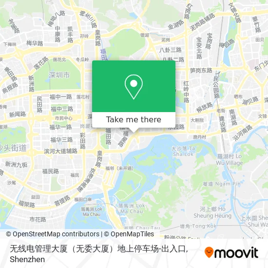 无线电管理大厦（无委大厦）地上停车场-出入口 map