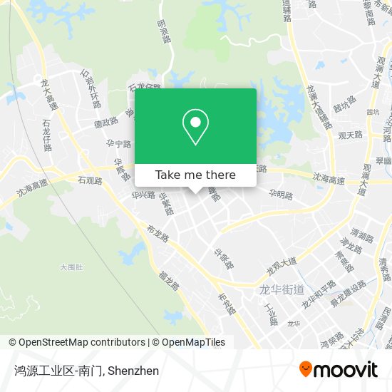 鸿源工业区-南门 map