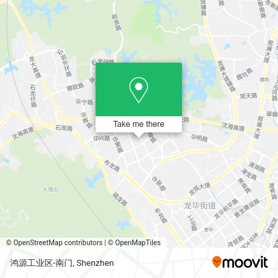 鸿源工业区-南门 map