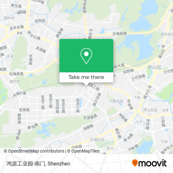 鸿源工业园-南门 map