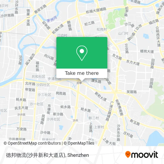 德邦物流(沙井新和大道店) map