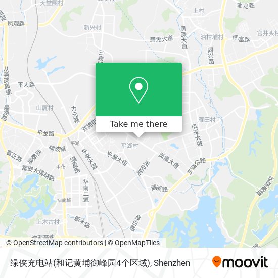 绿侠充电站(和记黄埔御峰园4个区域) map