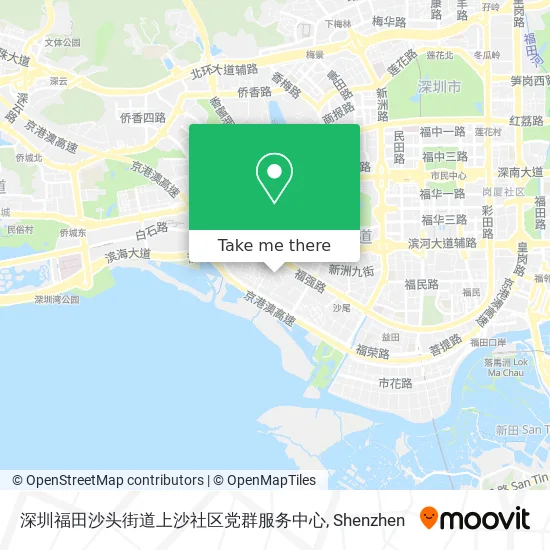 深圳福田沙头街道上沙社区党群服务中心 map