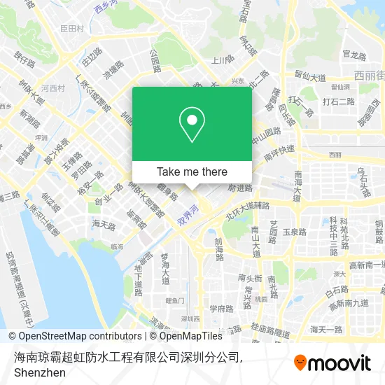 海南琼霸超虹防水工程有限公司深圳分公司 map
