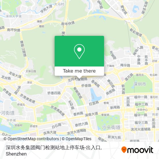 深圳水务集团阀门检测站地上停车场-出入口 map